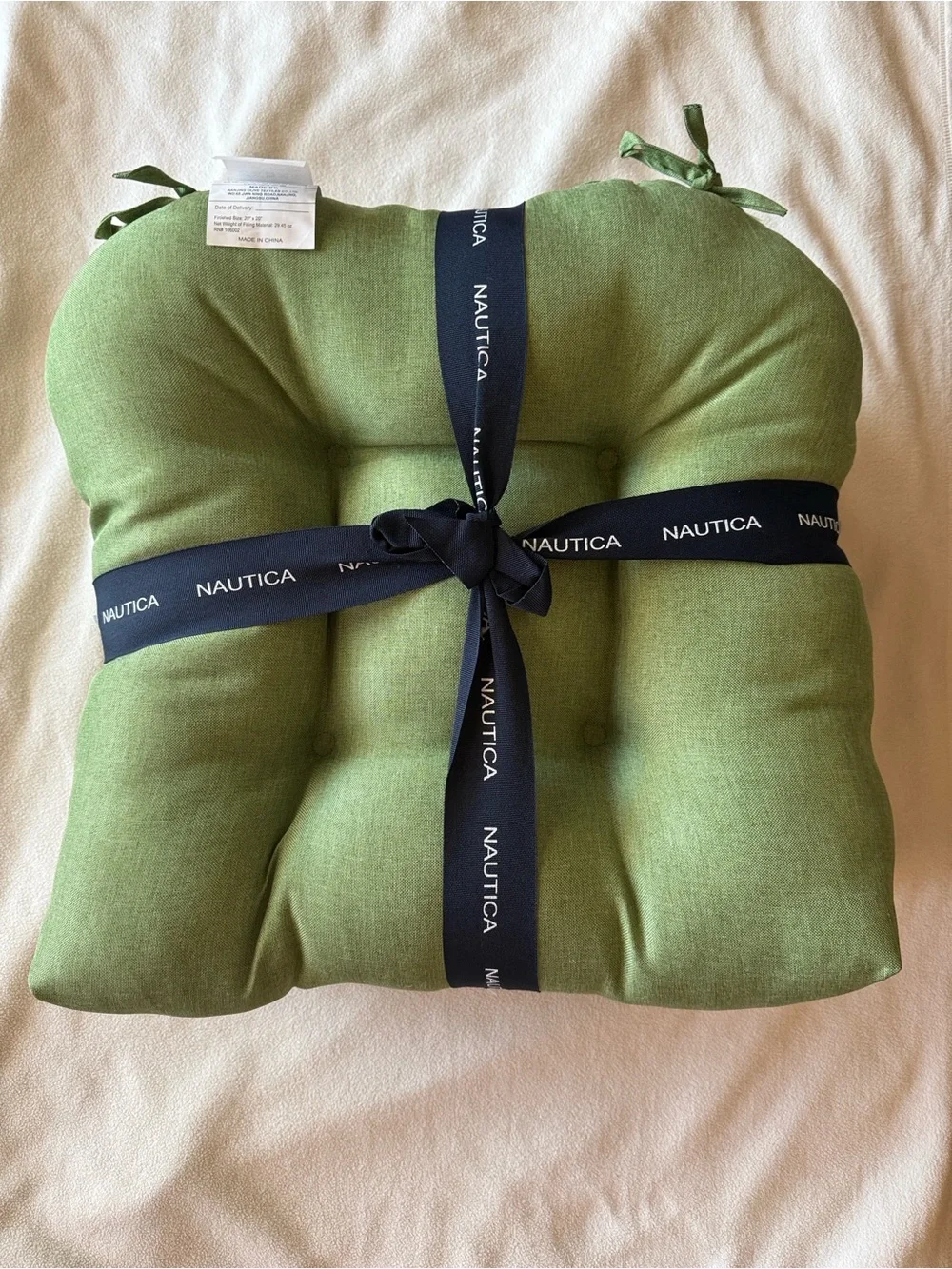 Nautica Green Outdoor Seat Cushion Set - 20x20